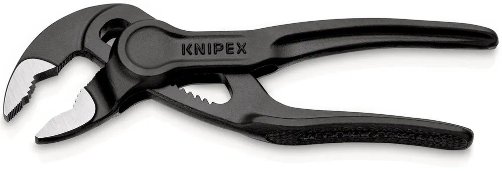 KNIPEX Cobra® XS Rohr- und Wasserpumpenzange aufgeprägte, raue Oberfläche grau atramentiert 100 mm