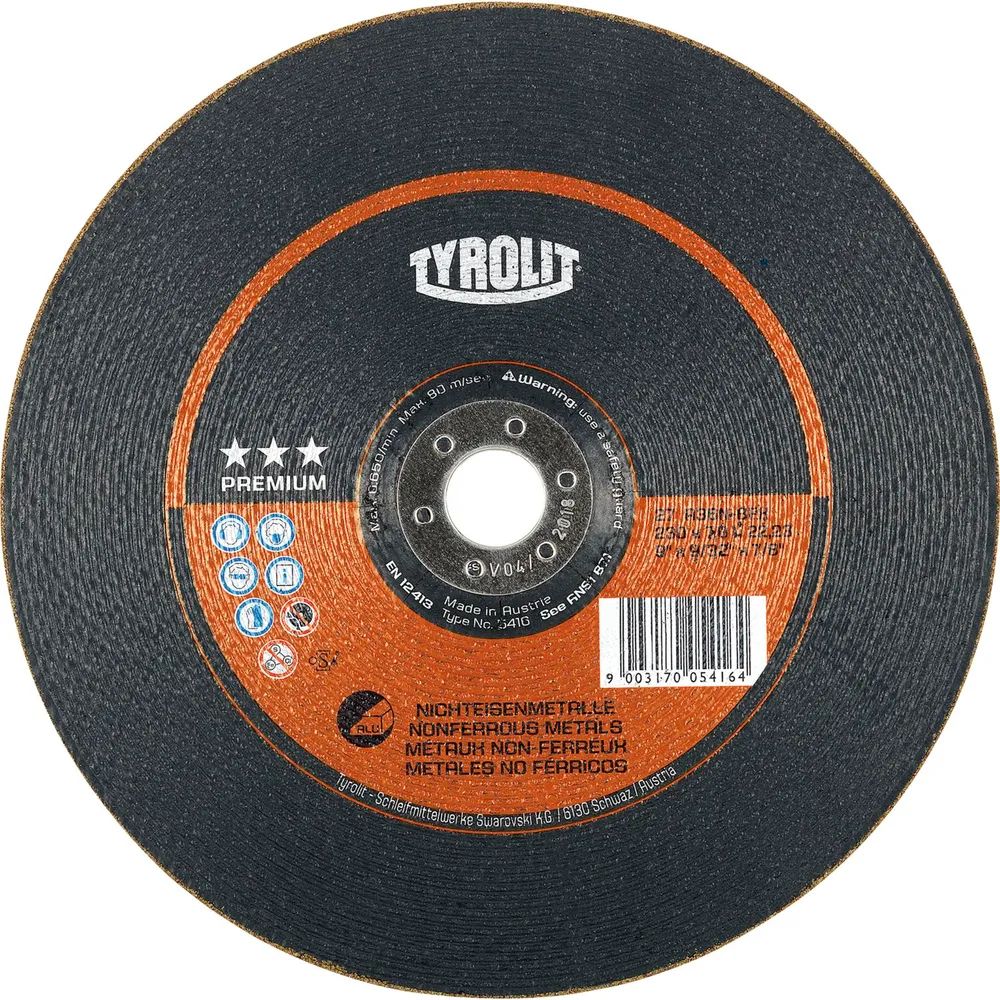 TYROLIT Schruppscheibe Premium*** Alu 125 x 7 mm Form 27