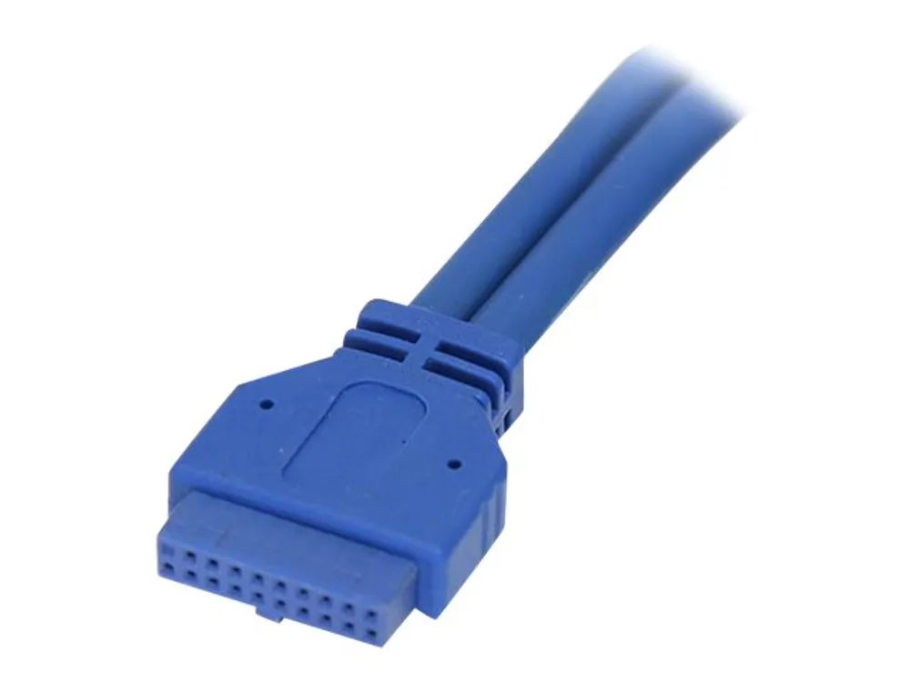 StarTech.com 2 Port USB 3.0 Pinheader Kabel - USB A auf Mainboard Header Kabel - Bu/Bu - USB-Kabel intern auf extern - USB Typ A (W)
