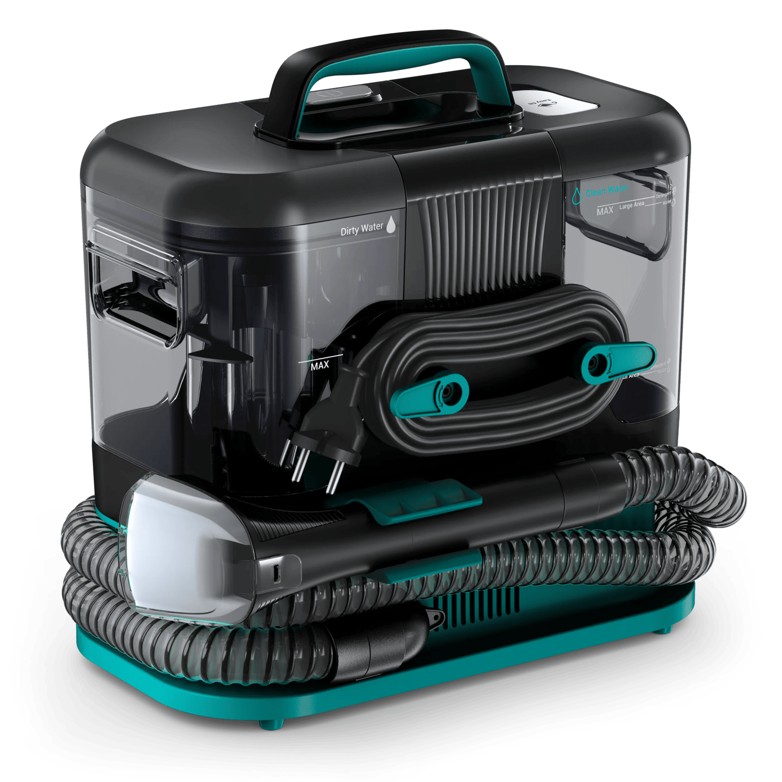 Rowenta IN5020 Fleckenreiniger Clean It inkl. Zubehör - GRÜN/SCHWARZ
