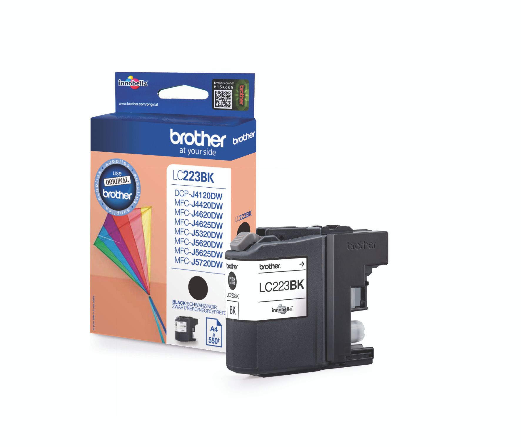 Brother LC223BK - Schwarz - original - Tintenpatrone