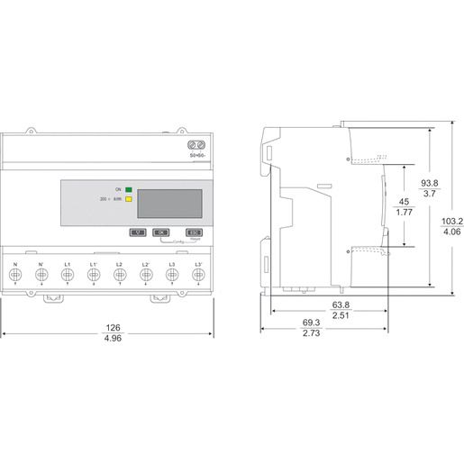 Schneider Electric ENERGIEZ.3P+N 5A M-BUS MID / SCHN.E A9MEM3235