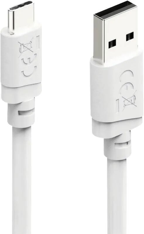 Hama Ladekabel, USB-A - USB-C, 2 m, Weiß