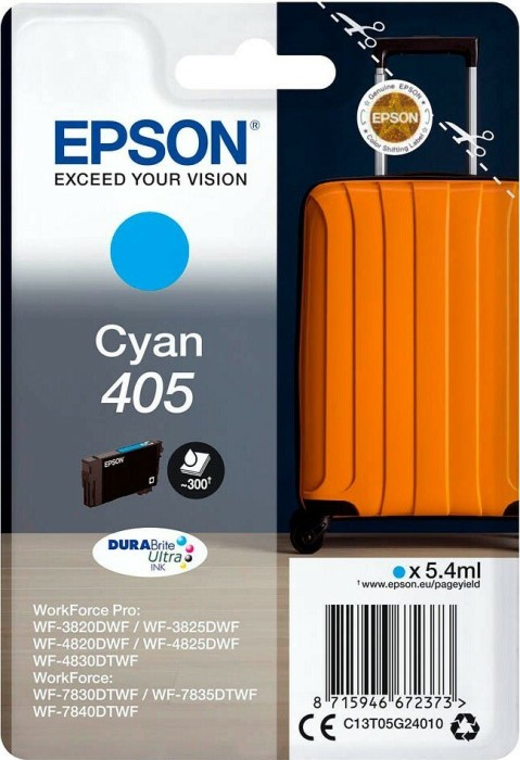 Epson Tinte Koffer 405 Single, Cyan
