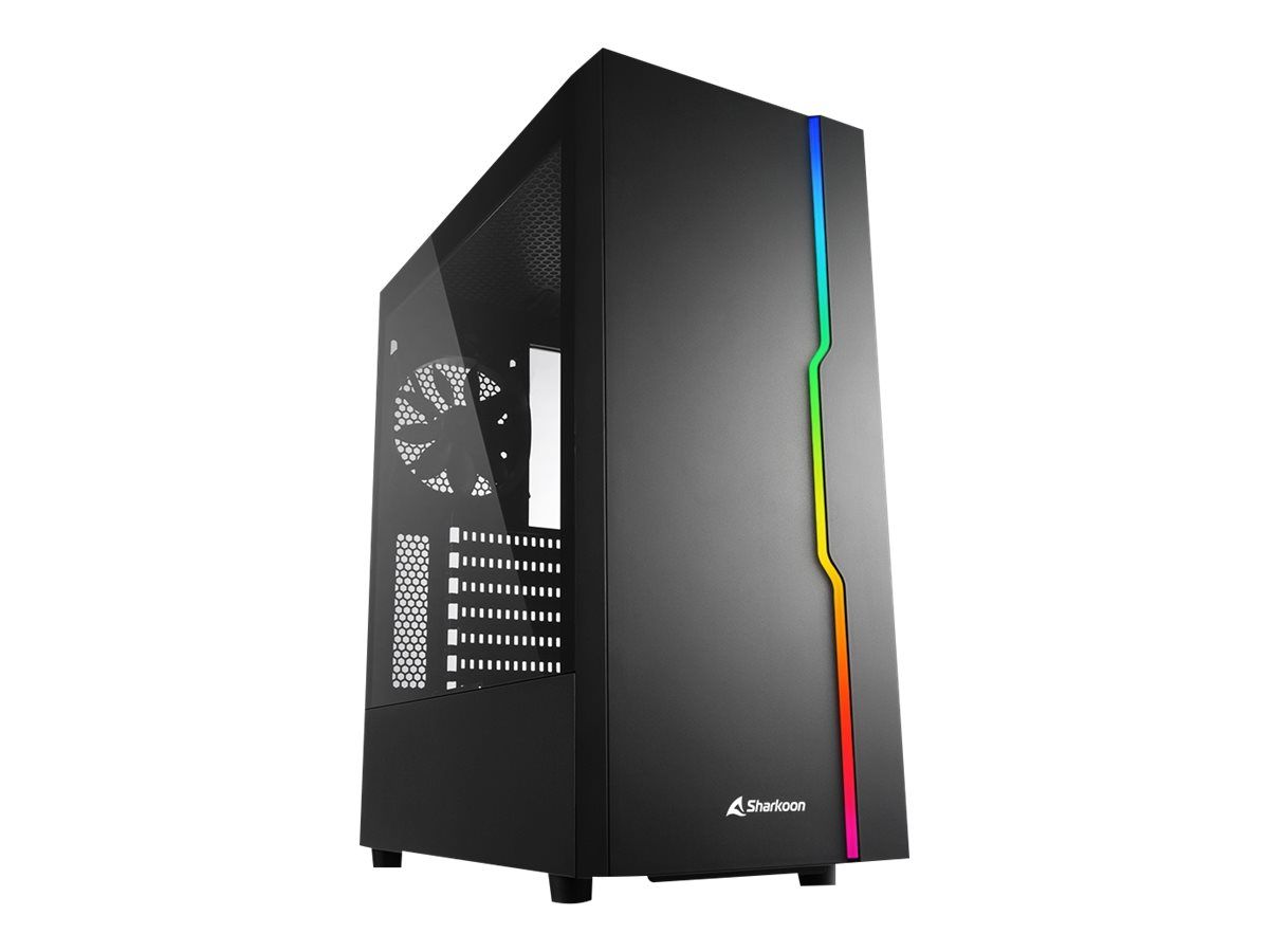 Sharkoon RGB Slider - Mid tower - ATX - Seitenteil mit Fenster (gehärtetes Glas)
