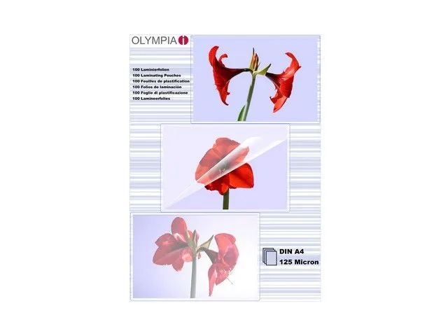Olympia Laminierfolie A4 1x100 Blatt 125mic