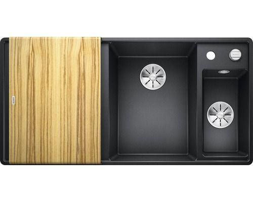 Blanco Axia III 6 S-F Silgranit PuaDur Be re, Glas