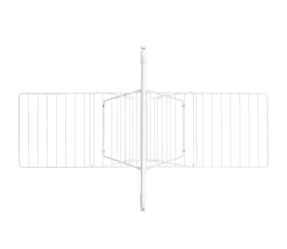 Brabantia HangOn-Wäscheständer, 25 Meter mit Stang - White