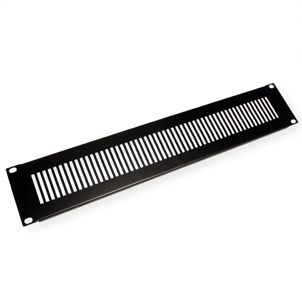 VALUE 19-Zoll-Belüftungs-Frontplatte 2 HE, schwarz