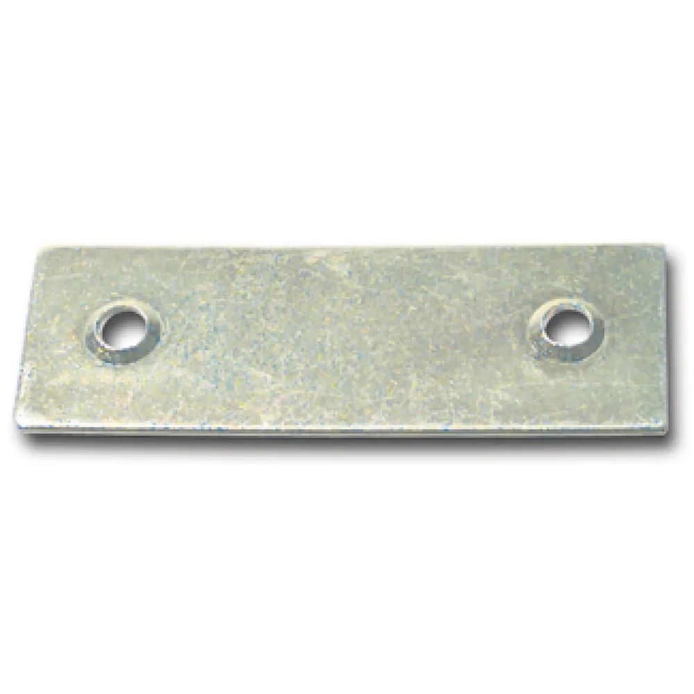 Hilber Beschläge GesmbH Beschläge unde Metallwarenerzeugung Blindplattl für Einlegstange, 18 x 53 mm, Stahl verzinkt