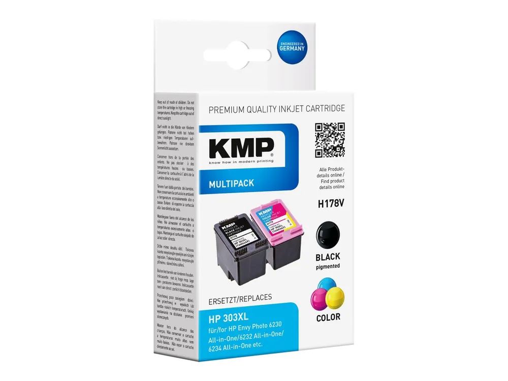 KMP MULTIPACK H178V - 2er-Pack - Schwarz, Farbe (Cyan, Magenta, Gelb)
