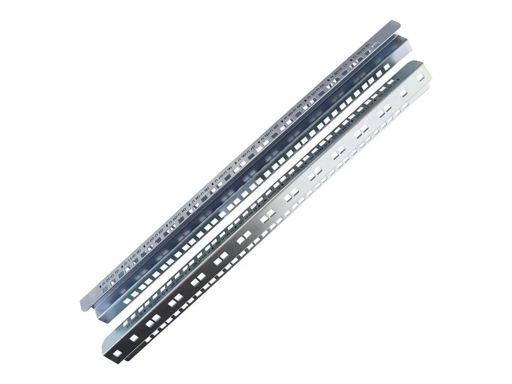 Lanview by Logon - Rack-Montageschienen - galvanized - Schrankmontage - Stahl - 12U - 48.3 cm (19")