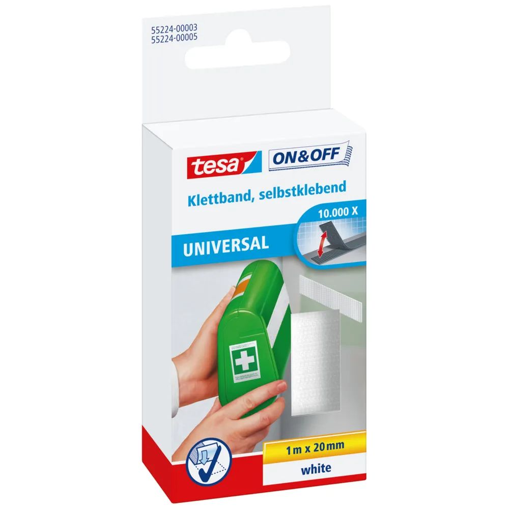 Tesa On & Off - Montagekleber - 2 cm x 1 m