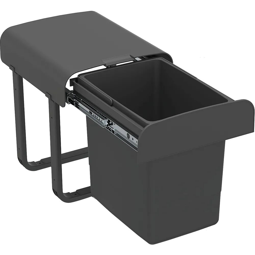 EKOTECH Einbau-Abfallsammler Aladin 40 1 x 15 Liter Kunststoff Oriongrau