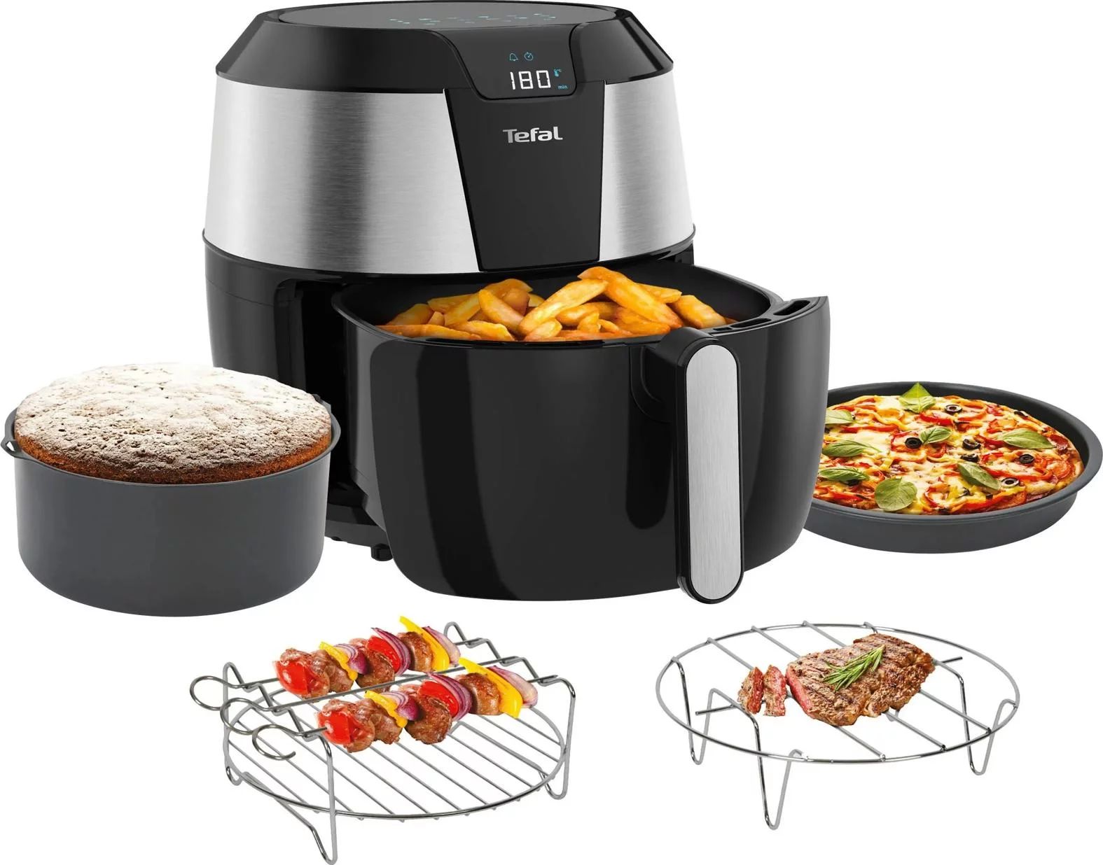 Tefal EY701D Heißluftfritteuse XXL inkl. Zubehör-Set (5,2L)
