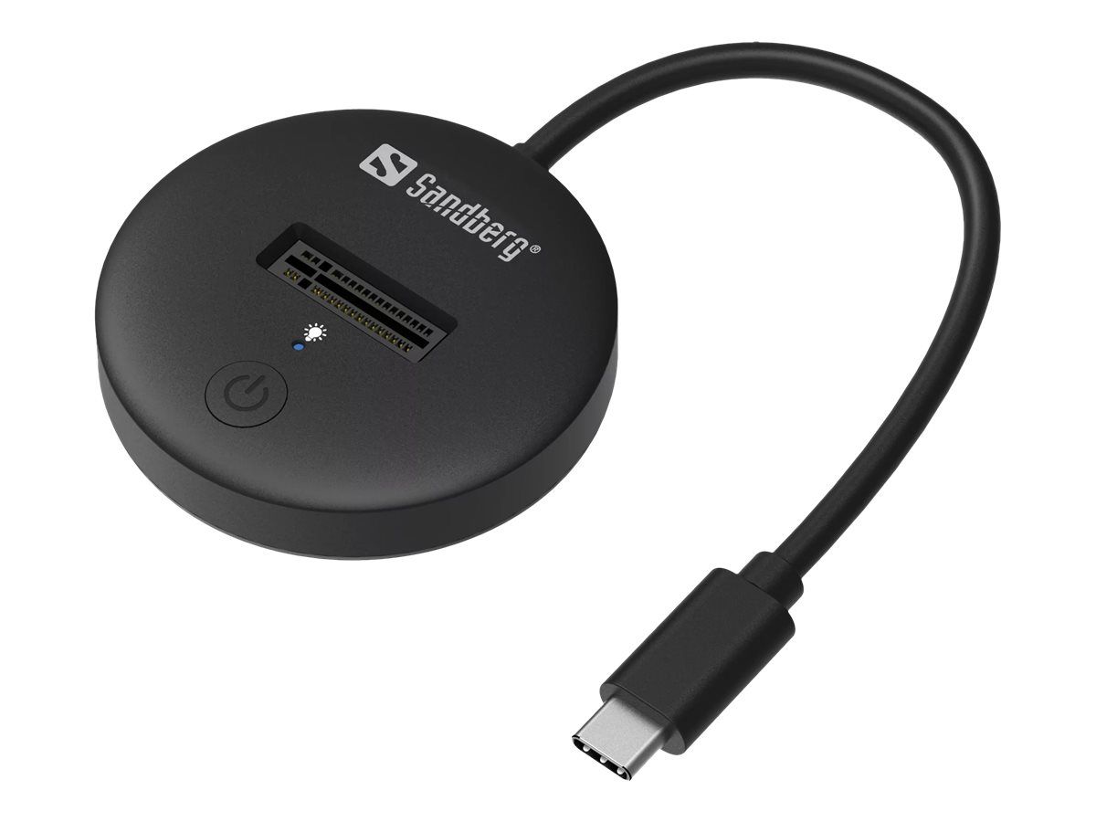 SANDBERG SSD-Dockingstation Schächte: 1 - M.2 - M.2 NVMe Card - USB-C 3.2 (Gen 2)