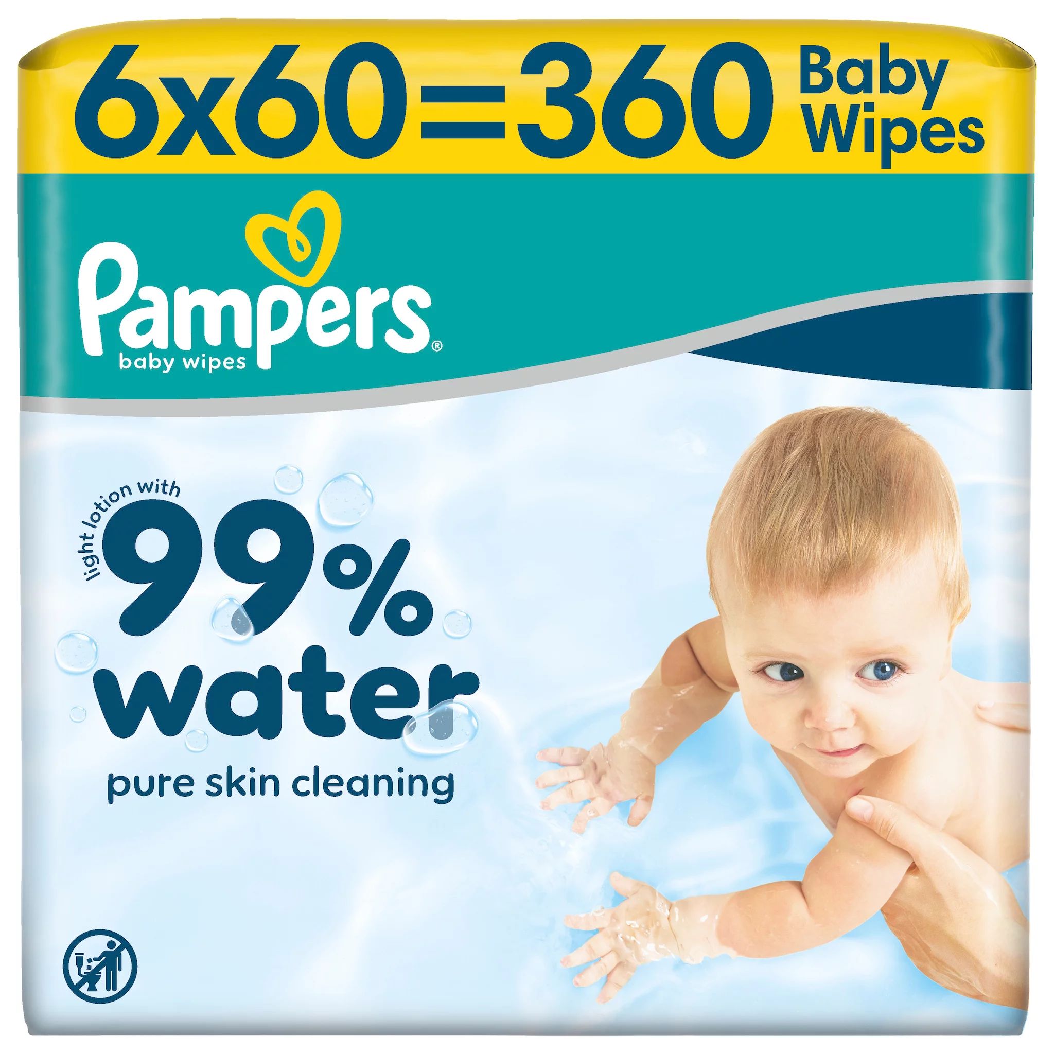 Pampers Feuchte Tücher 99% Water 6x