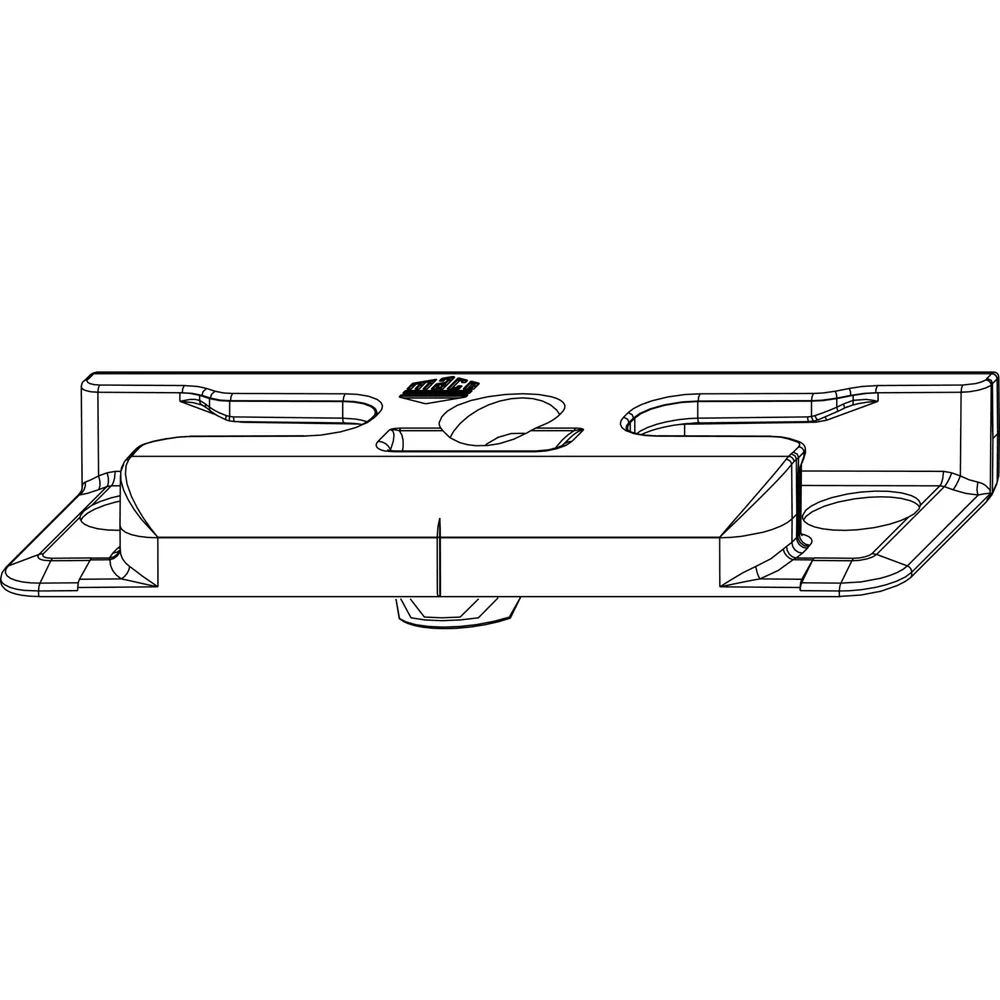 MACO Schließteil iS Falzluft 12mm Eurofalz 24 mm 13V Zapfen 12x3 mm silber