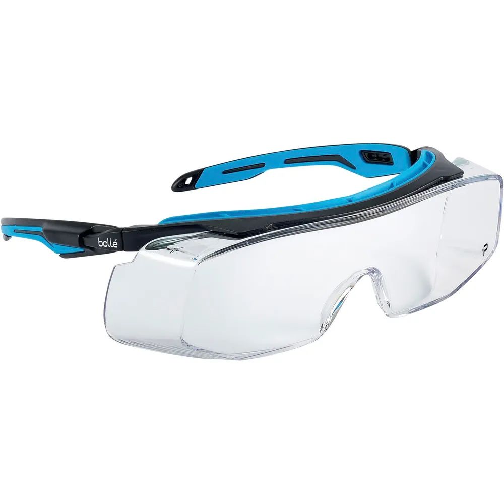 BOLLÉ Schutzbrille Tryon OTG Sichtscheibe klar, Rahmen Schwarz/Blau