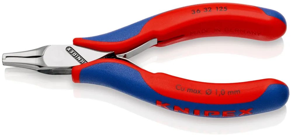 KNIPEX Elektronik-Bestückungszange mit Mehrkomponenten-Hüllen 125 mm