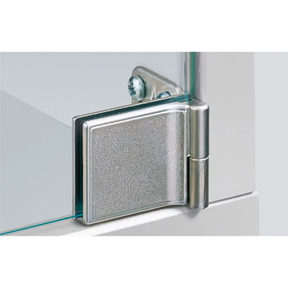 HETTICH Glastürscharnier ET 5150 Set, Glas bis 6,3 mm; 40x30 mm, Zink vern. matt