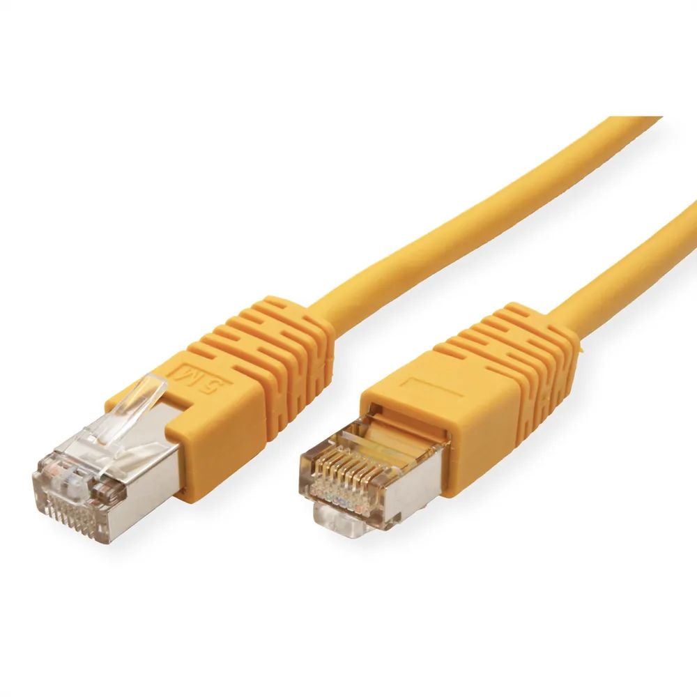 ROLINE Patchkabel Cat.5e (Class D) S/FTP, gelb, 2 m