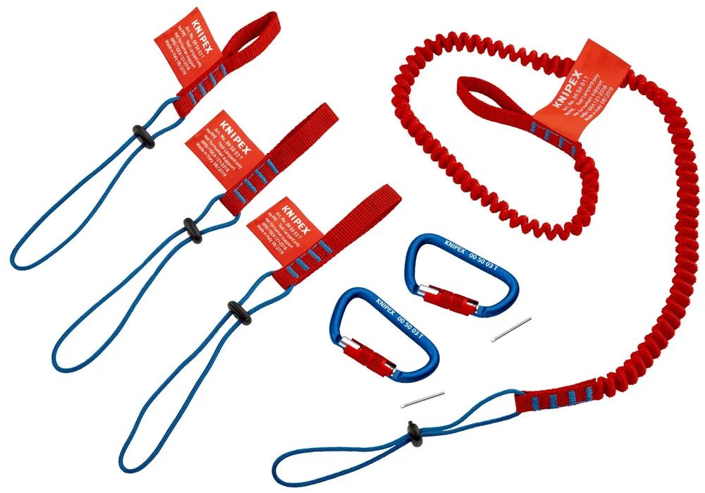 KNIPEX Sicherungssystem-Set 1 x 00 50 01 T BK, 3 x 00 50 02 T BK, 2 x 00 50 03 T BK