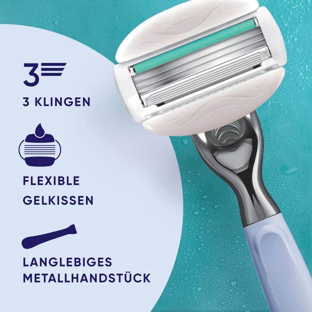 Gillette Venus Comfortglide Winter Glow Rasierapparat mit 1 Klinge