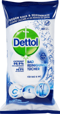 Dettol Badreinigungs-Tücher Bergfrische 60 Stück