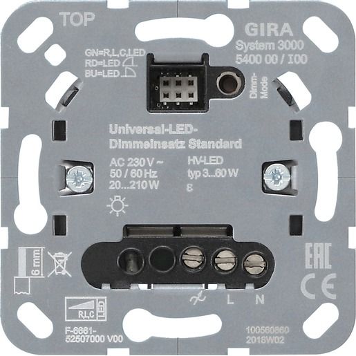Gira UNI-LED-DIMMEINS. STANDARD / GIRA 540000 S3000 540000