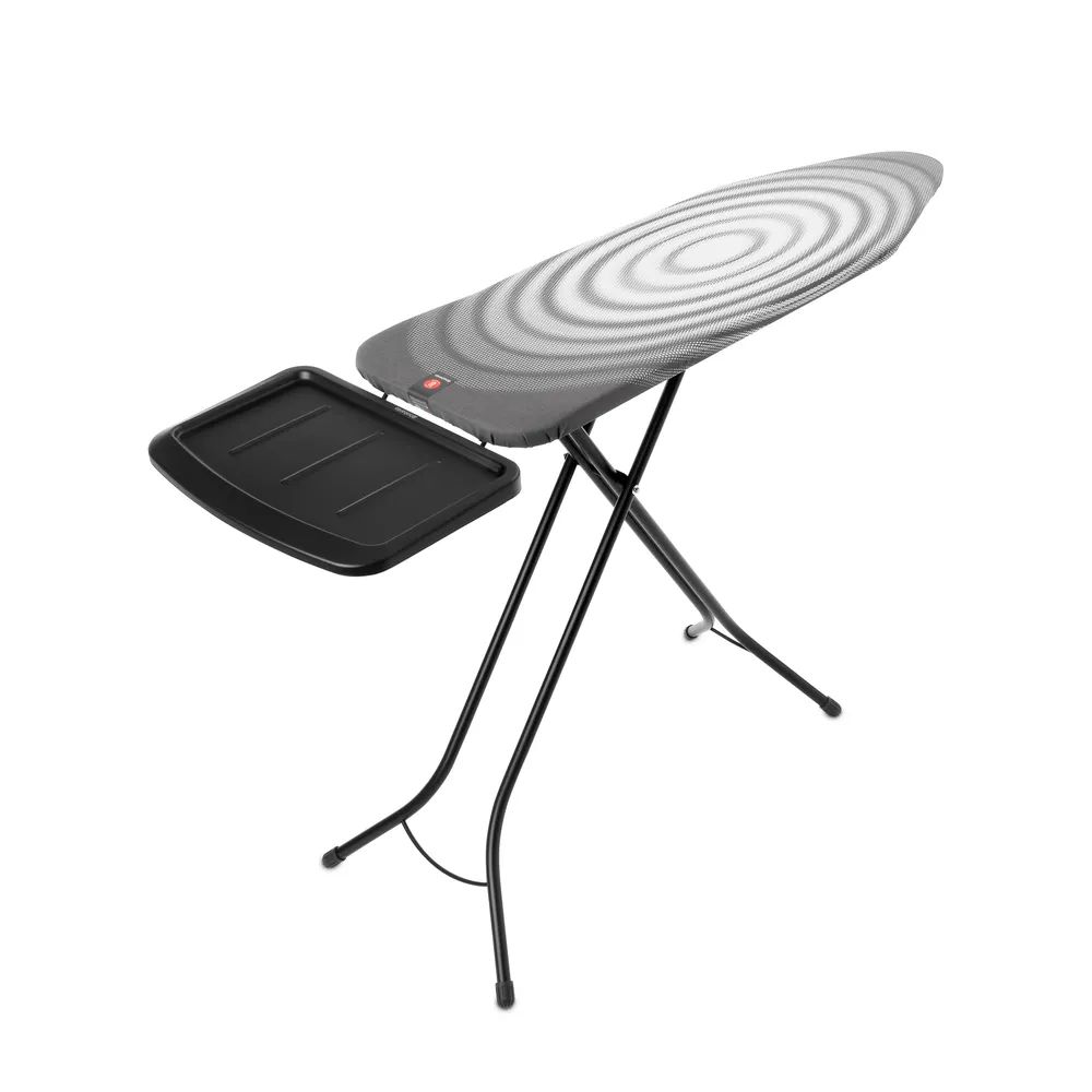 Brabantia Bügeltisch B, 124x38cm, Dst-Ablage Solid - Titan Oval