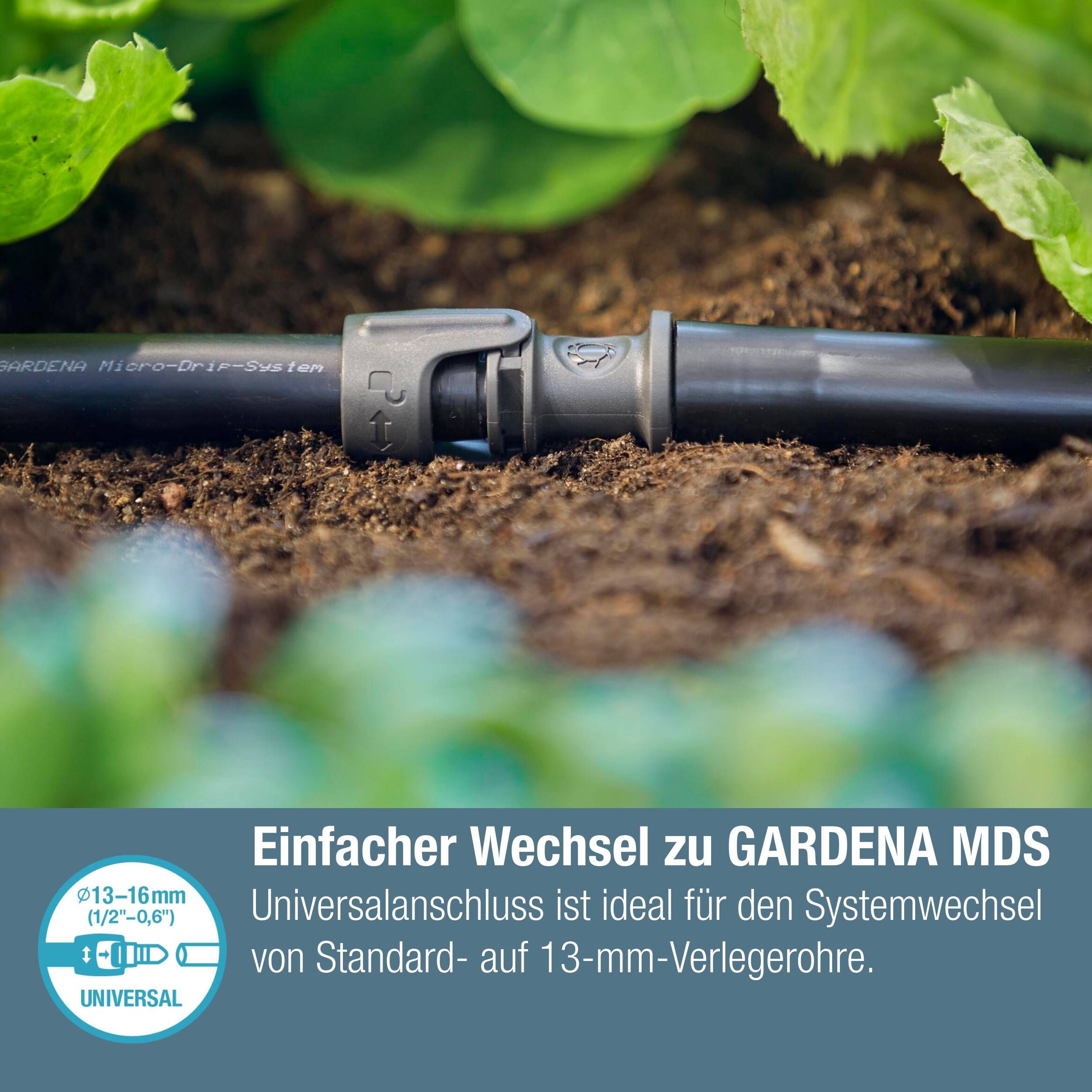Gardena Micro-Drip-System Universalverbinder 13 mm (1/2") - Inhalt: 1 Stück