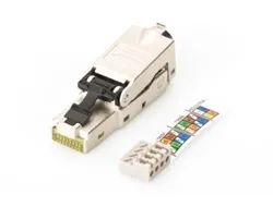 DIGITUS CAT 6A Feldstecker, STP mit Staubschutzkappe, Knickschutz