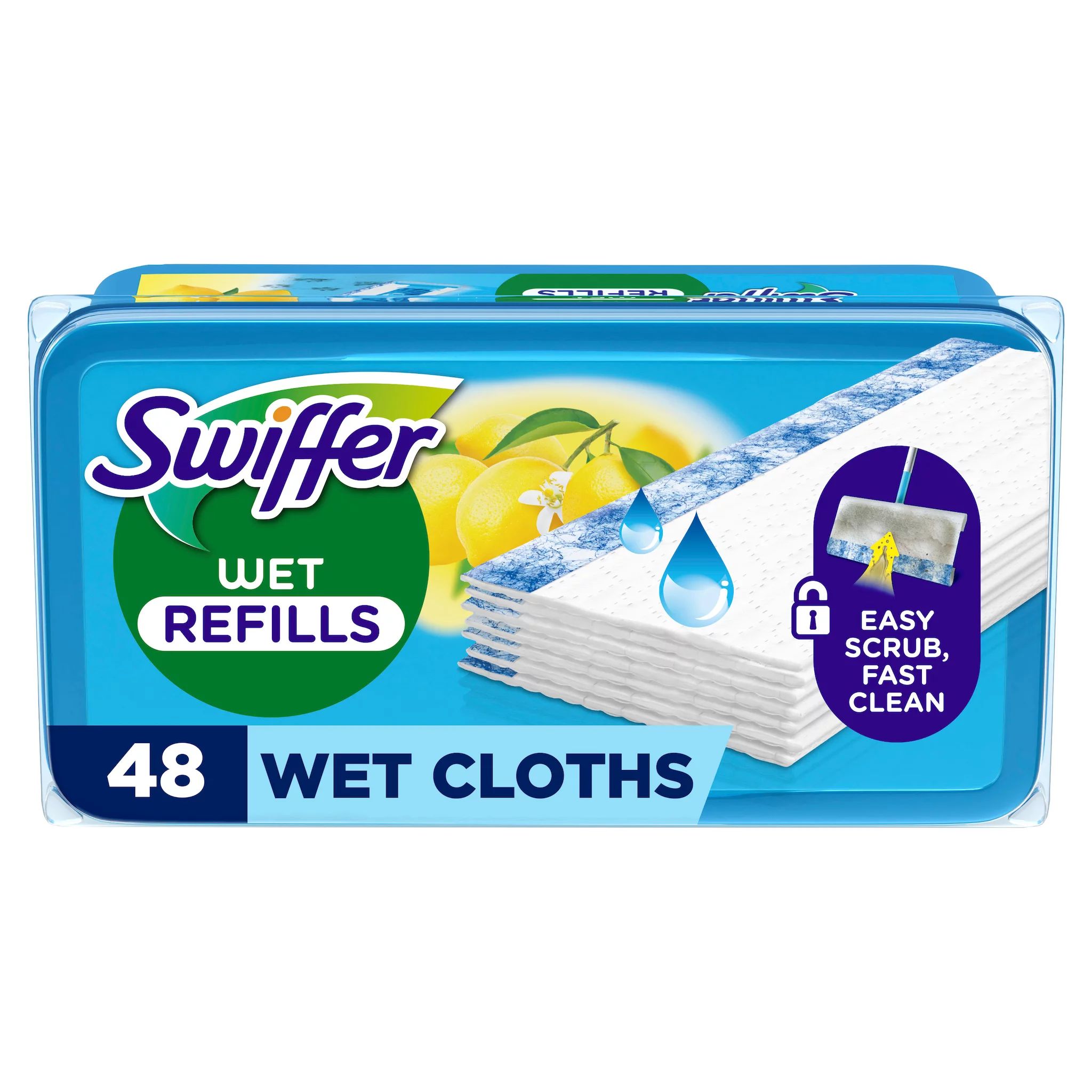 Swiffer Wet Wischtücher Nachfüllpack, 48er Citrus Fresh