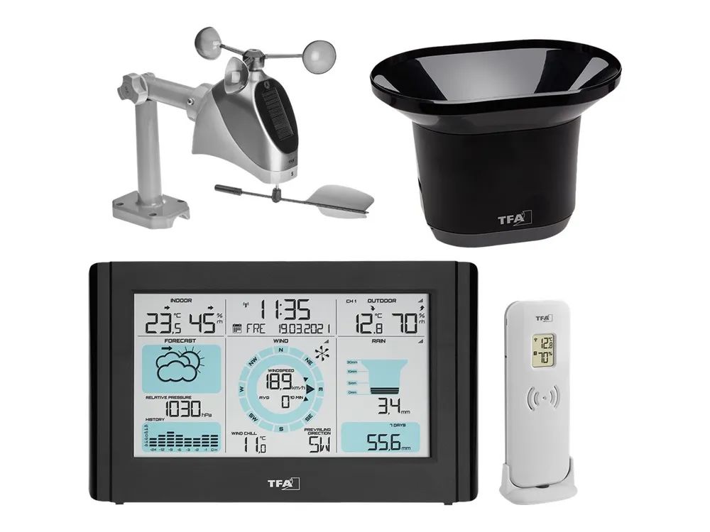 TFA Weather Pro - Wetterstation - Schwarz