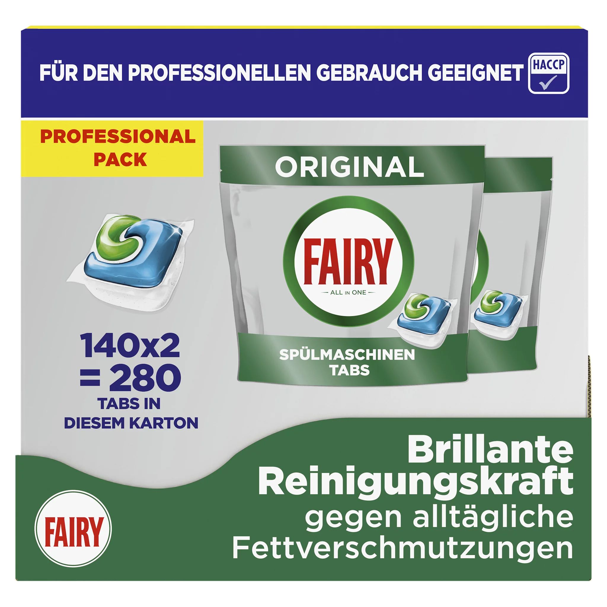 Fairy Professional All In One Spülmaschinentabs 140 Stk.