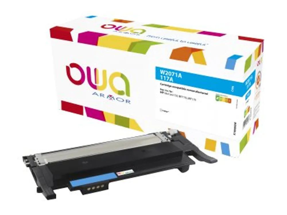 Armor OWA - High Capacity ++ - Cyan - kompatibel - wiederaufbereitet - Tonerpatrone (Alternative zu: HP 117A)