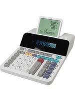Sharp EL-1901 - Desktop - Display-Rechner - 12 Ziffern - Display klappbar - Wechselstrom/Batterie - Weiß