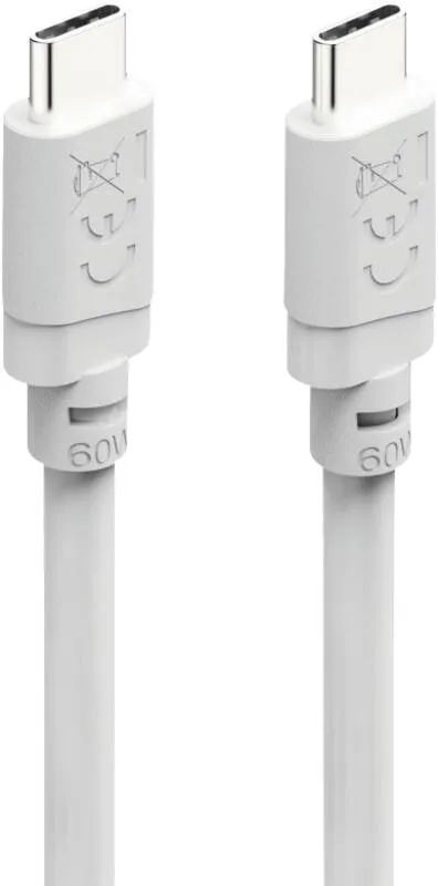 Hama Ladekabel, USB-C - USB-C, 60 W, 1 m, Weiß