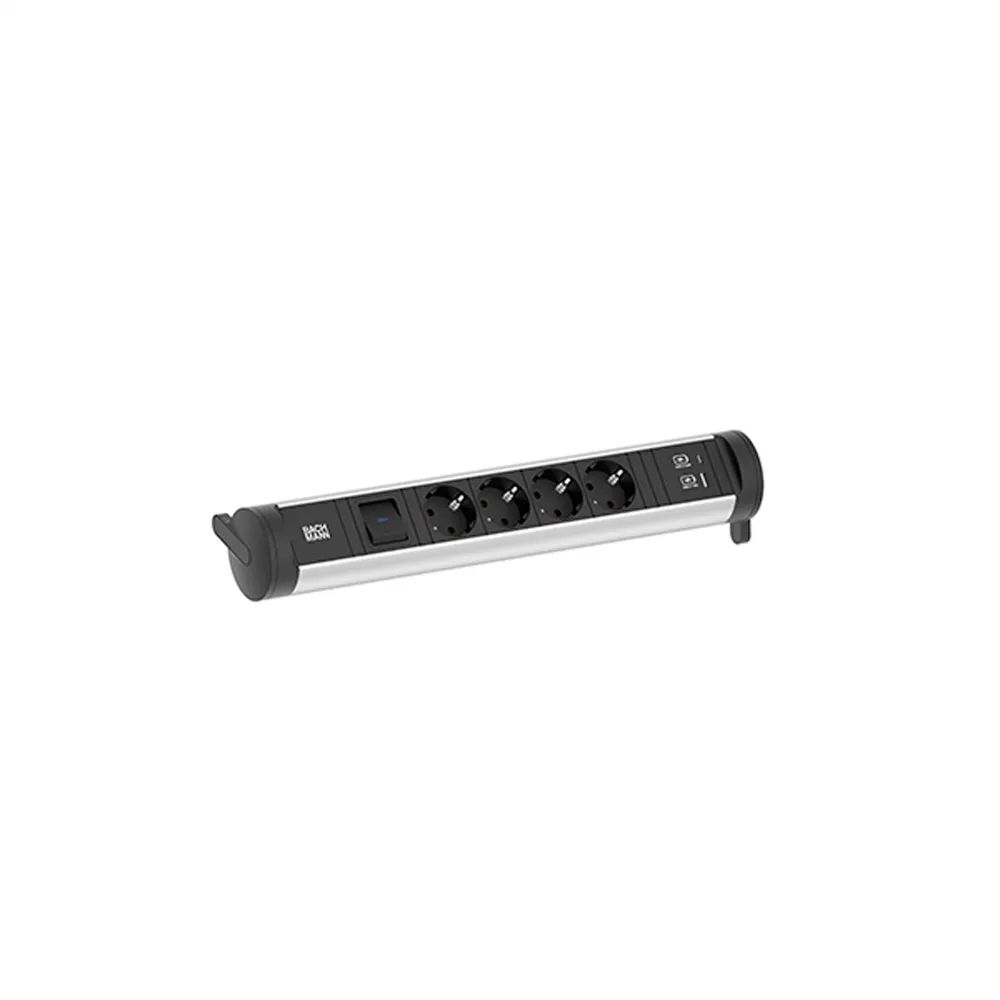 Bachmann CYCLE Base 4xCEE7/3 1xSchalter 1xUSB A/C 22W - Steckdosenleiste
