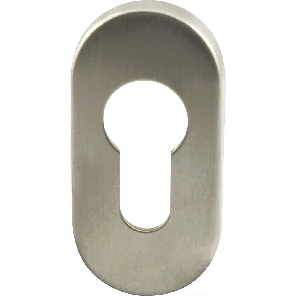 Marchesi Zylinderrosette PZ oval, Edelstahl matt