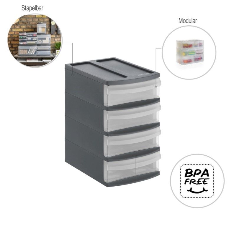 Rotho Schubladenbox Tower XS SYSTEMIX
