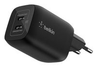 Belkin Gaming - Netzteil - 65 Watt - Power Delivery 3.1 - 2 Ausgabeanschlussstellen (24 pin USB-C)