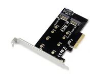 Conceptronic EMRICK 2-in-1-M.2-SSD-PCIe-Adapter SATA AHCI NVMe - PCIe - M.2 - PCIe 3.0 - Passiv - China - JMB585