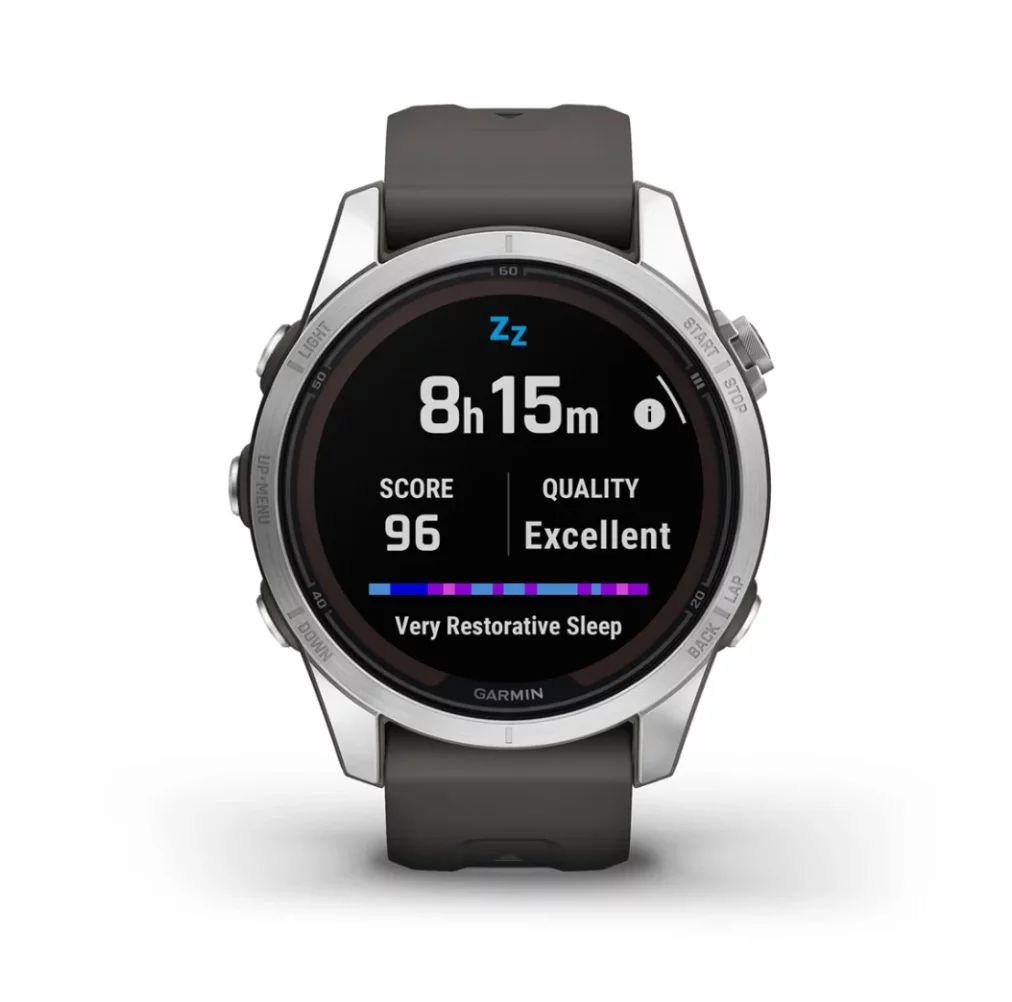 Garmin Fenix 7S Pro Solar, Graphit/Edelstahl