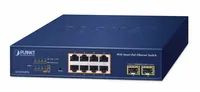 Planet Poe+ Web Smart Switch GS-2210-8P2S - Switch - Kupferdraht