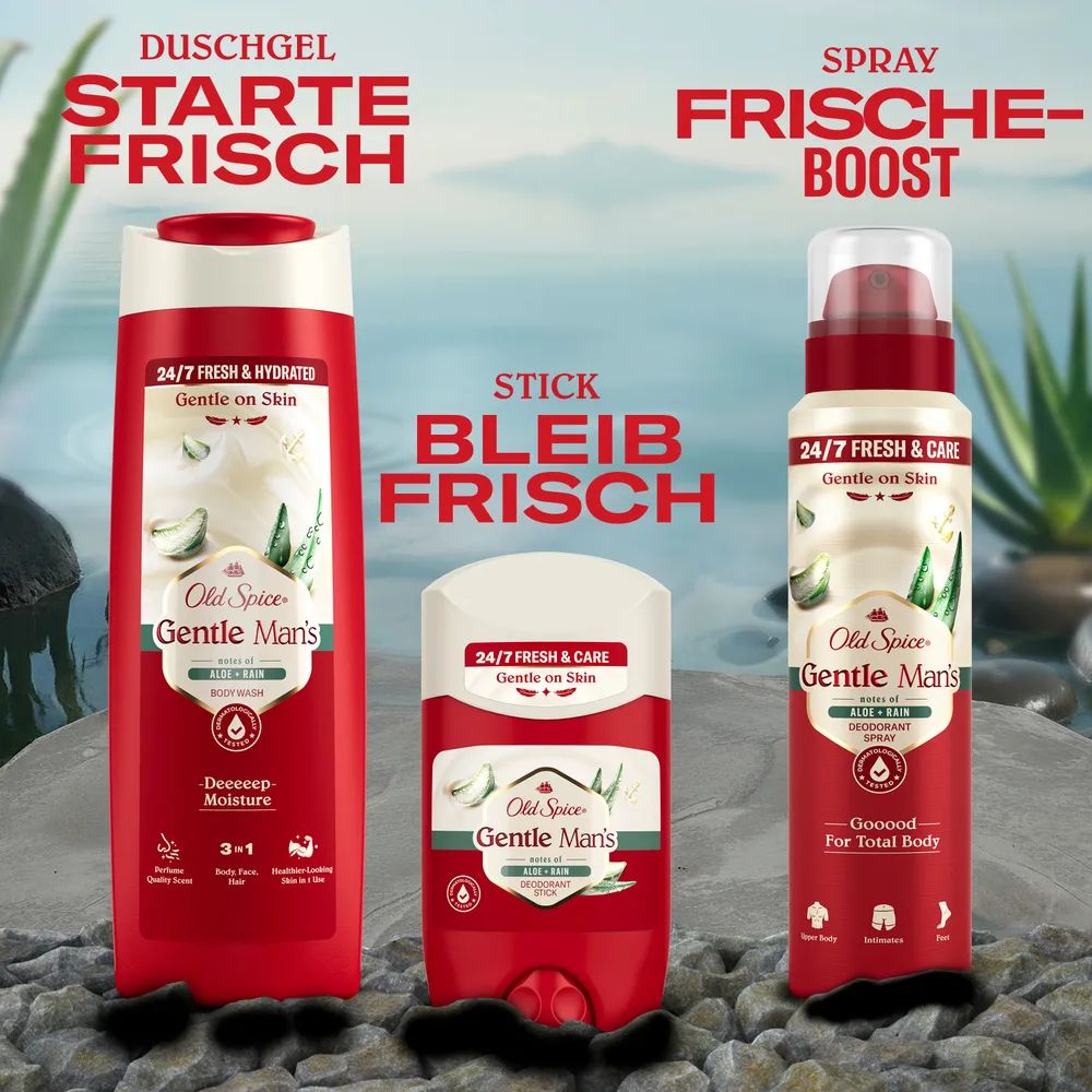 Old Spice Gentle Man’s Duschgel Aloe & Rain
