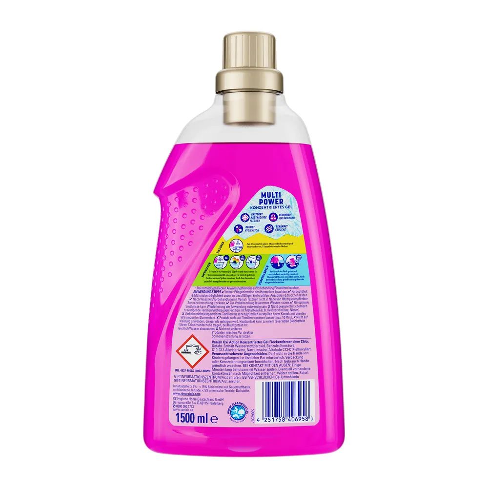 Vanish Oxi Action Gel Pink 1500ml
