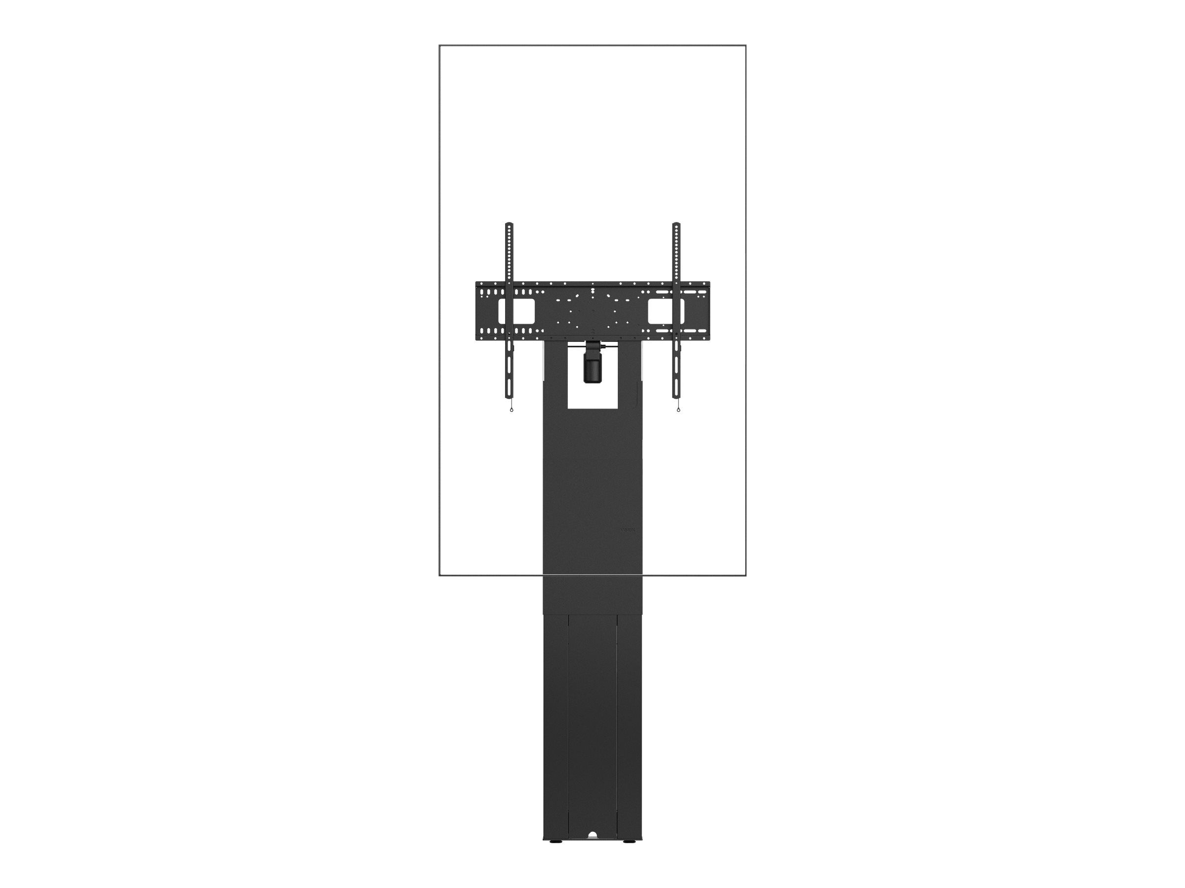 Vision Befestigungskit (VESA-Halterung, 2 Wandhalterungen, Bodenständer, extra stark) - motorisiert - für Flachbildschirm - Stahl - mattschwarz - Bildschirmgröße: up to 248.9cm (up to 98")