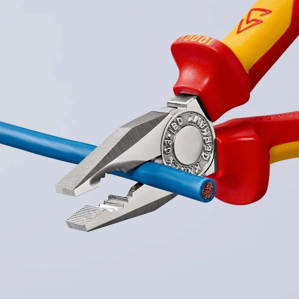 KNIPEX Kombizange isoliert mit 2K-Hüllen 180 mm